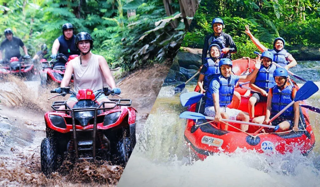 bali atv with rafting - get bali tour